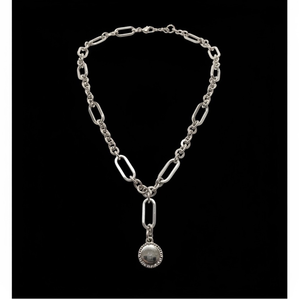 Forever 21 With Purpose Silver Link Pendant Necklace – NWT